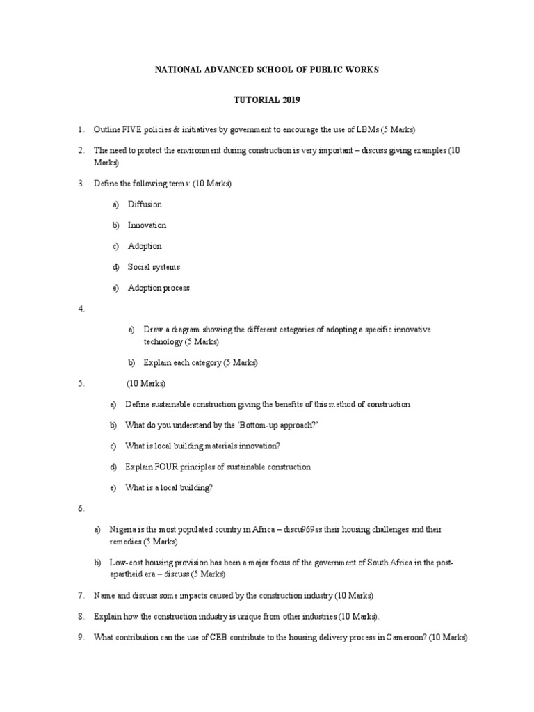 N A S P Ws TUTORIAL 2019 | PDF | Sustainability | Innovation