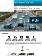 Attacks On Security Goals (Confidentiality, Integrity, Availability) in VANET: A Survey