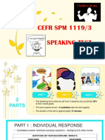 CEFR SPM 1119/3 Speaking Test