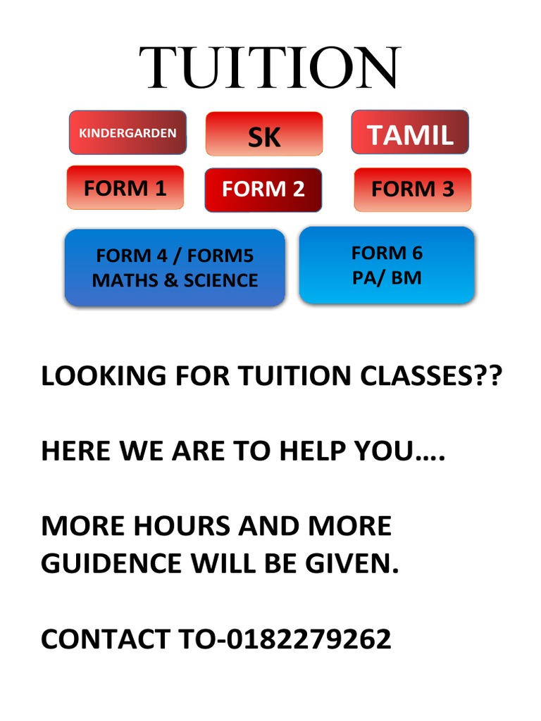 Affordable Tuition Classes Available | PDF