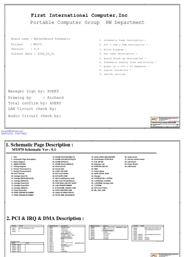 Fic My070 - Rev 0.5 | PDF | Electronics | Power Supply