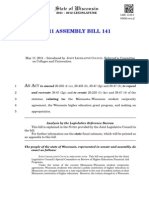 2011 Assembly Bill 141: Oint Egislative Ouncil