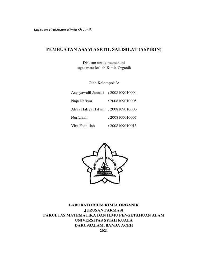 Kelompok 3 Pembuatan Aspirin PDF