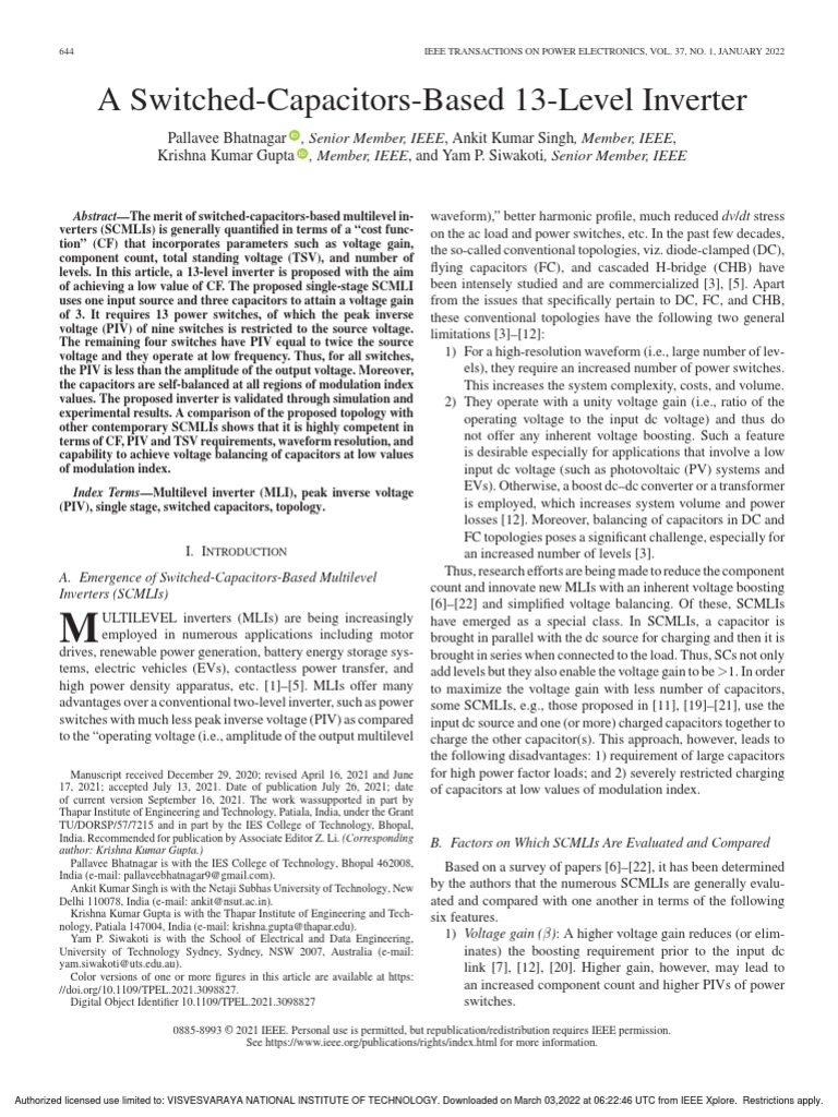 Modular Multilevel Converter | PDF | Power Inverter | Capacitor