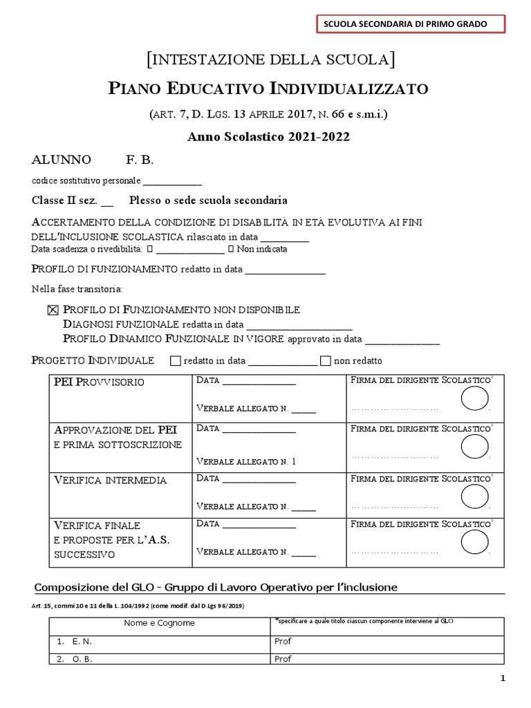 Nuovo Pei Fac Simile PDF