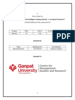 A Project Report On: "Block Chain and Artificial Intelligence Banking Industry-A Conceptual Perspective"