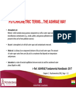 Psychrometric Terms The Ashrae Way: Ref: ASHRAE Fundamental Handbook-2017