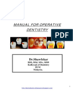 MANUAL FOR OPERATIVE DENTISTRY - Xa - Yimg.com (PDFDrive)