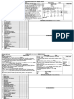 Checklist Tanılama Formu