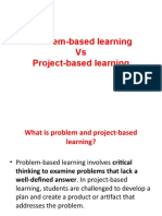Problem-Based Learning Vs Project-Based Learning