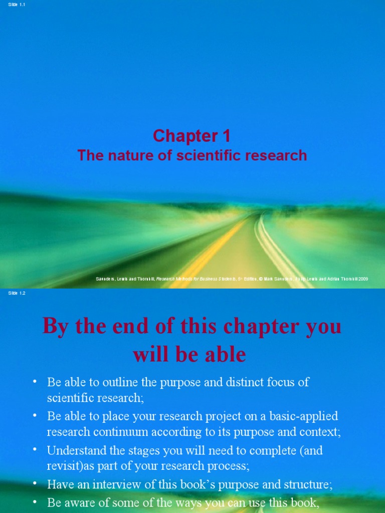 The Nature of Scientific Research | PDF | Knowledge | Scientific Method