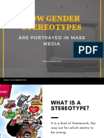 How Gender Stereotypes: Are Portrayed in Mass Media