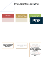 Leziunile Motoneuronului Central: Paralizii Tulburari de Tonus Muscular Modificari Ale Reflexelor
