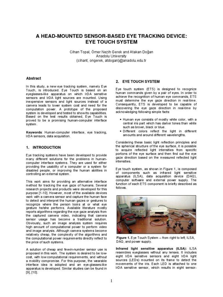 Affordable Eye Tracking System | PDF | Data Acquisition | Eye