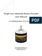 Single-Turn Absolute Rotary Encoder User Manual: For RS485 (Modbus RTU) Interface