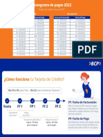 Cronograma de Pago Visa 2022