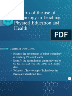 Benefits of The Use of Technology in Teaching Physical Education and Health