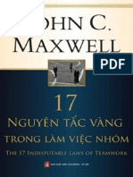 17 Nguyên Tắc Vàng Trong Làm Việc Nhóm ( JOHN C. MAXWELL)