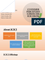 Customer Perceptions From The ICICI Bank
