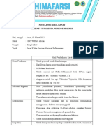 Notulensi Hasil Rapat Kedua Semnas