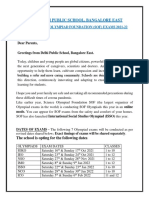 Delhi Public School, Bangalore East: Science Olympiad Foundation (Sof) Exams 2021-22