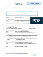 Texto Poético Ficha de Trabalho