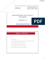 Semana 13 Metamorfismo de Calizas y Dolomias