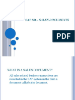 Sap SD - Sales Documents