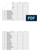 Qty Description Rate Total