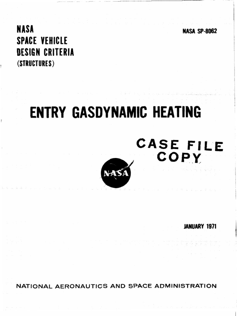 NASA Space Vehicle Design Criteria | PDF | Boundary Layer | Fluid Dynamics