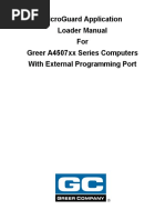 Microguard Application Loader Manual For Greer A4507Xx Series Computers With External Programming Port