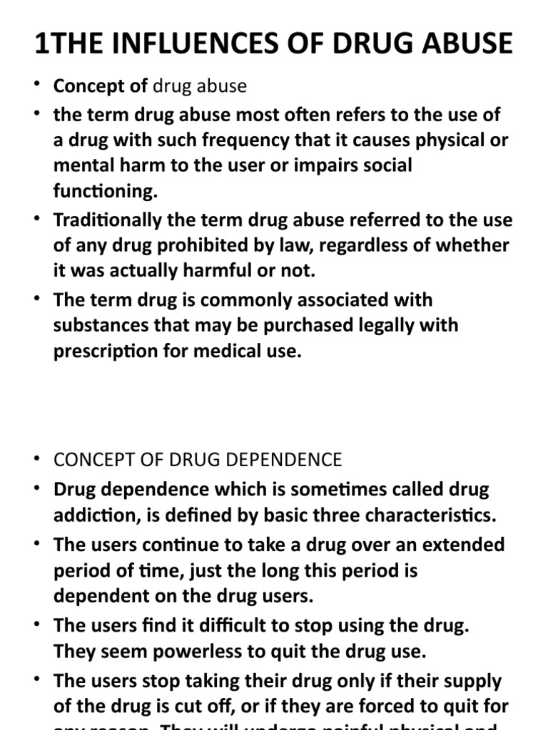 Understanding Drug Abuse and Addiction | PDF | Substance Abuse ...