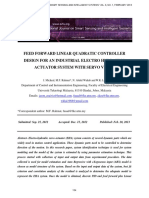 Feed Forward Linear Quadratic Controller Design For An Industrial Electro Hydraulic Actuator System With Servo Valve