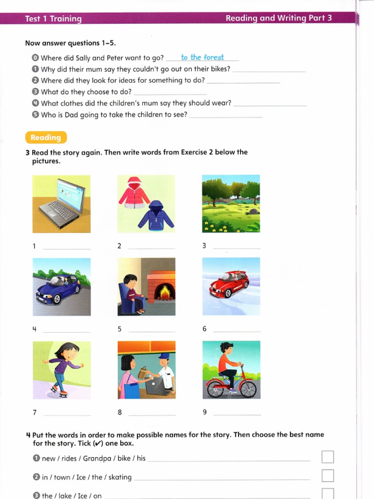 Reading & Writing Test 1 Training - Part 3b | PDF | Language Arts ...
