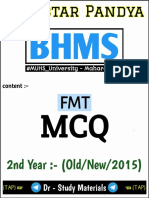 FMT - MCQ - 2nd - BHMS - (Old, New2015)