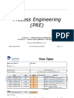Process Engineering (PRE)
