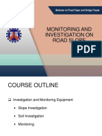 Monitoring and Investigation On Road Slope