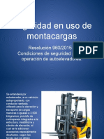 Seguridad en Uso de Montacargas - Practica Prof.