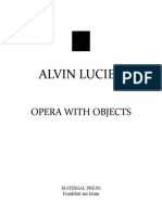 Lucier Opera With Objects