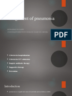 Management of Pneumonia: Mohammad Bosaeed Consultant Infectious Diseases, Kamc-Rd, Mngha