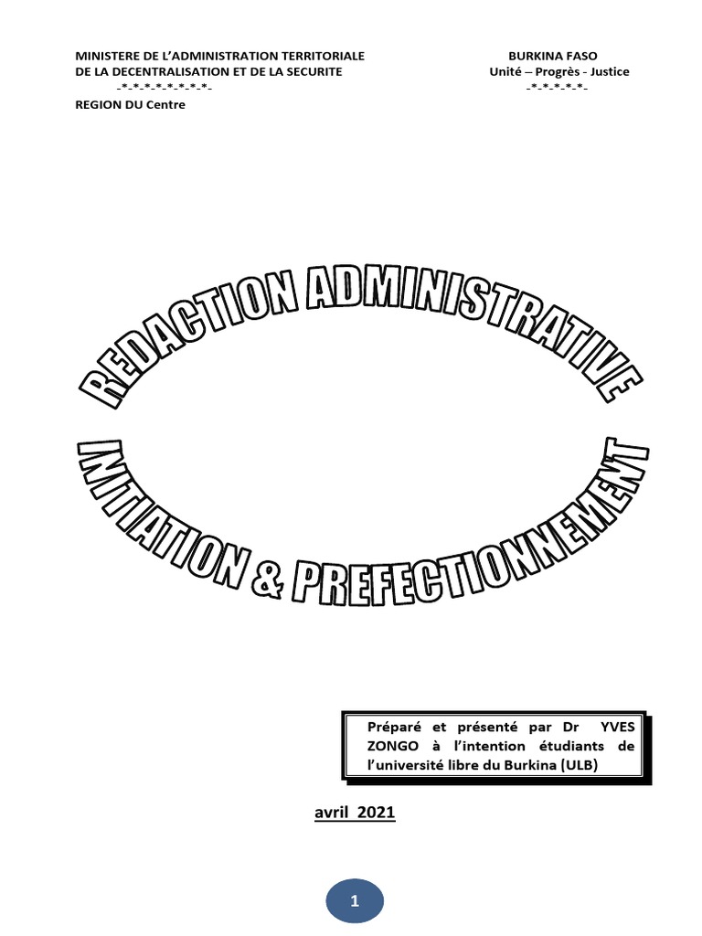 Redaction Administrative | PDF | Informations | Verbe