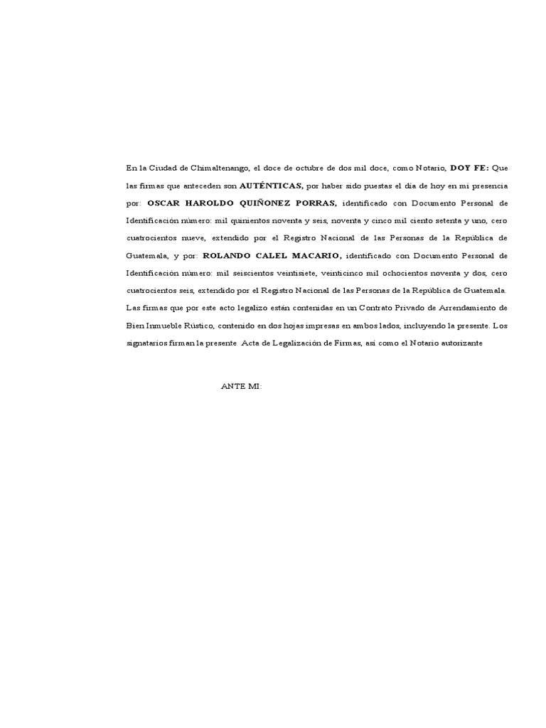 4 Autentica de Firma en Hoja Independiente PDF