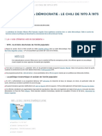 Crise Et Fin de La Démocratie - Le Chili de 1970 À 1973 - Fiche de Révision - Annabac