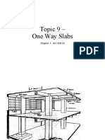 Topic 9 - One Way Slabs: Chapter 7 - ACI 318-14