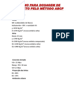 Dosagem De Concreto - Metodo ABCP