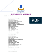 Lista Generi Musicali