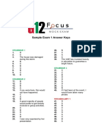 G12 Focus Intervention - Sample Example 1 Answer Keys