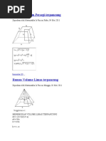 Rumus Volume Limas Terpancung
