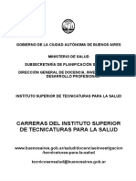 Cuadernillo Informativo Sobre Carreras Tecnicas en Salud 2021