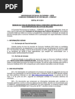 Edital Isencao Vest 2012 - Uepb